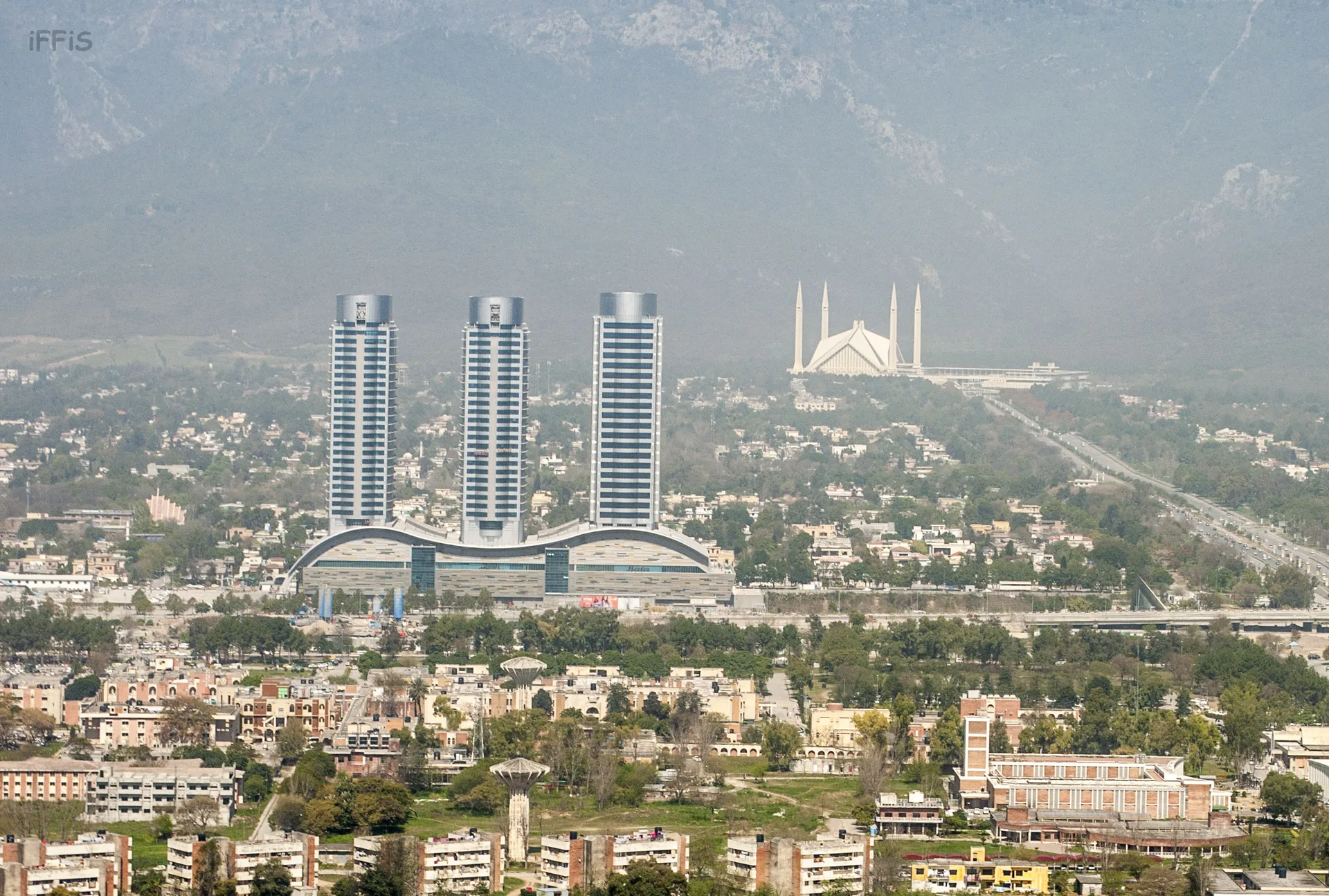 Faisal Mosque view from the Centaurus
